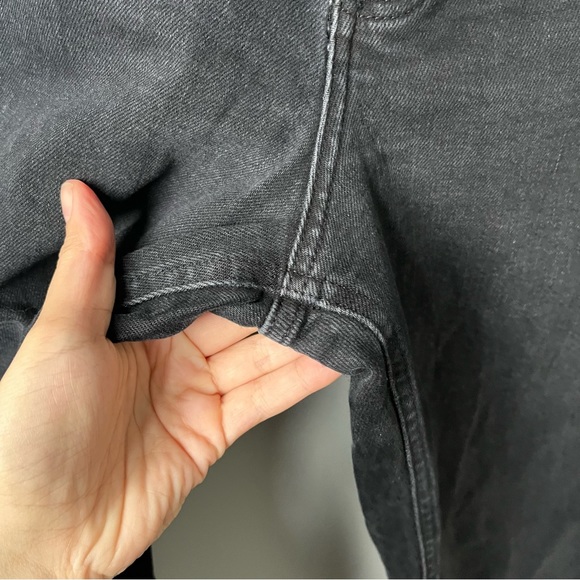 Denim Forum Arlo High Rise Straight Faded Black Denim Size 29 - Picture 6 of 12